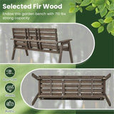 Wooden bench withFol dable Middle Table 61250127
