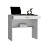 80 C Writting Desk, Compact Workstation with Drawer and Lower Shelf B200P173215