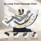 ZNTS BOSSCARE 3D Zero Gravity Massage Chair,Full Body Shiatsu Recliner with APP Beige W730P162476