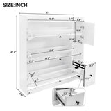 ON-TREND Versatile Tipping Bucket Shoe Cabinet with 3 Flip Drawers, Maximum Storage Entryway WF308545AAK