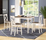 Lakewood Two tone walnut & almond Pub Table 4 stools B211P352537