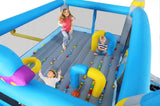 ZNTS Multifunctional Jump 'n Slide Inflatable Bouncer for Kids Complete Setup with Blower - 198" x 180" W1677115481