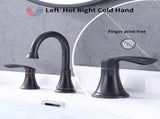 2-Handle 8 inch Widespread Bathroom Sink Faucet Oil-Rubbed Bronze Lavatory Faucet 3 Hole 360&deg 17915077