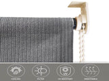7'X6' Light Grey HDPE spliced roller shutter 89984973