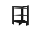 Black Corner Shelf with 3 Shelf B062P252160
