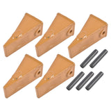 5 X156 X156S Dirt Teeth Bucket Teeth / Tooth with P156 Roll Pins Alloy Steel Fits Existing 156 83324057