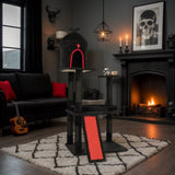53" Gothic Cat Tree with Coffin Bed, Large Cat Tower with Spacious Cat Condo, Scratching Posts, 75318798