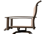 2pcs Wrought Iron Swivel Bar Chair Patio Swivel Bar Stools Brown 77628809
