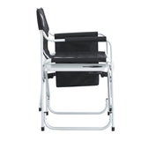 1-piece Padded Folding Outdoor Chair with Side Table and Storage Pockets,Lightweight Oversized 28569844