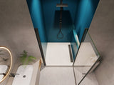 1 3/8" adjustment,universal pivot shower door, open outside, with 1/4" tempered glass finish 3272 W2122131049