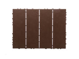 76-Pack 11.42"x11.42" Plastic Interlocking Deck Tiles - 68.80 Sq.Ft Outdoor Plastic Flooring,Super W1578P296337