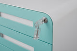 3 Drawer Mobile File Cabinet Under Desk Office,Simple Style Versatile Storage Cabinet for W1247P189967