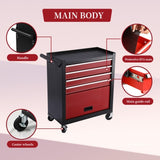 Four drawer rollingbox, cart with 4 wheels and drawers, large capacity detachable mobile W3267P309443
