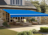 133.9"D x 118.1"W x 59"H retractable awning blue 38559812