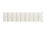 Bella 52" Upholstered Modern Accent Bench, Ivory White Boucle B2719P292908