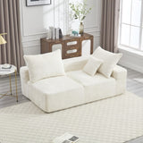 UNITED WE WIN Memory Foam 2-Seater Couch, No Installation & Easy to Transport, Deep Seat Modern Sofa W1568P222611