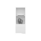 Wall Cabinet 43.3" H, with 1 Door and 3 Shelves, White B097P250867