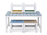 5-piece children's patio table and chair set , 29.5 inches, blue-khaki, light 78524061