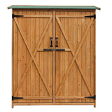 Fir Wood Shed Garden Storage Shed Wood Color & Green 48756444