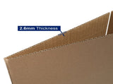 100 pieces, 8" x 8" x 4" thick 2.6mm corrugated cardboard box, brown in color 76918806