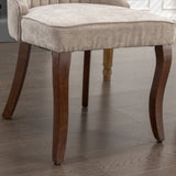 Rayon Cloth Flocking Linen Dining Chairs Channel Kitchen Dinner Chair Comfy Fabric Upholstered W1143P151492