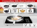 3500W Electric Single Burner Cooktop 110V - Rapid Heating Hot Plate with 4 Preset Modes 11568545