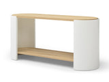 End Table, Small Side Table, Nightstand with 2-Layer Storage Shelves, Sofa Table for Small Spaces, W1117P224564