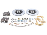 Deluxe Disc Brake Conversion Kit Drilled/Slotted Fits for Chevy Biscayne Bel Air Impala Nomad Del 04487761