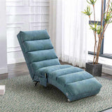 COOLMORE Linen Massage Chaise Lounge Indoor with Remote Control,Ergonomic Electric Massage Long W39539624