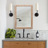 22x30 Inches Wood Framed Mirrors for Bathroom,Wooden Frame Wall Mirror Farmhouse Wall Mounted W2295P290649