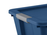 (2 pack) 20 Gallon Large Storage Bin, Plastic Storage Container with Latch Lid, Blue(Shipment from 87680673