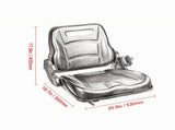 Universal Forklift & Tractor Seat, Adjustable Back with Micro Switch, 6.3-13.4" Slot for Loader & 46034048