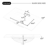 30" Bathroom Vanity with Sink, One Door with Shelf and Three Drawers, Soft Close Door, Green GL-N759P225994F