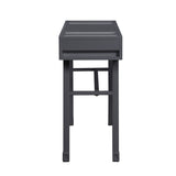 ZNTS Gunmetal Writing Desk with 1 Drawer B062P185696