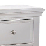 White Nightstand with Bottom Shelf B062P186501