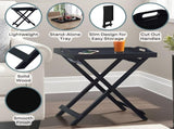 Folding Tray Table, Black 84855385