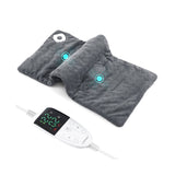 Gray Electric heated pad is equipped with 2 small massagers interior 63894205