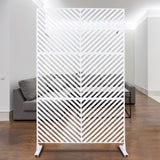 Outdoor & Indoor Privacy Metal Privacy 76" H48" W, Freestanding Decorative Privacy W465P193247