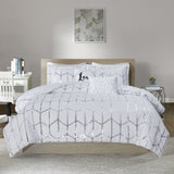 Twin/Twin XL Metallic Printed Comforter Set B03595920