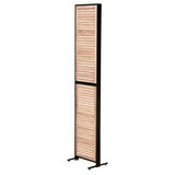 3 Panel Dividers and Folding Privacy Screen Natural Wooden Partitions 6ft Wall Divider for W1757122147