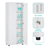 ZNTS Storage Cabinet with Two Doors for Bathroom, Office, Adjustable Shelf, MDF Board, White WF323346AAK