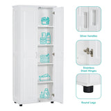 Storage Cabinet with Two Doors for Bathroom, Office, Adjustable Shelf, MDF Board, White WF323346AAK