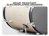 Full Size Adult Drum Set 5-Piece Silver with Bass Drum, two Tom Drum, Snare Drum, Floor Tom, 16" 94760800