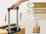 Curved Vertical Stripe 4-in-1 Trolley Case - Mustard Yellow 19371883