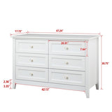 ZNTS Solid Wood spray-painted drawer dresser bar,buffetware cabinet lockers buffet server console W679103304