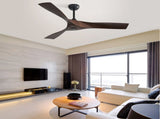 (Same as W934P156667) 52 Inch Ceiling Fan Without Light, 3 ABS Blades Outdoor Ceiling Fan 6-speed W934P502036