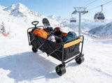 Big large capacity Folding cart Extra Long Extender Wagon Folding Wagon Garden Shopping Beach W227137384
