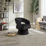 Swivel Barrel Chair, Velvet Accent Armchair 360 Degree Swivel Club Chair for Living Room Bedroom W3244P315821