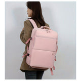 Women's Large Capacity Backpack with USB Charger and Shoe Pocket, Flight-Approved for Easy Travel. 11718184