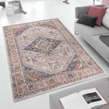 Vintage Medallion Woven Area Rug B03598002